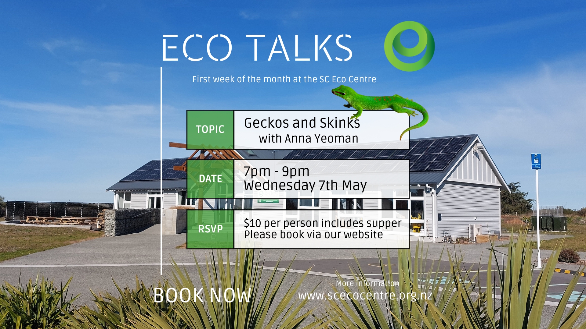 Eco Talks May - Geckos and Skinks