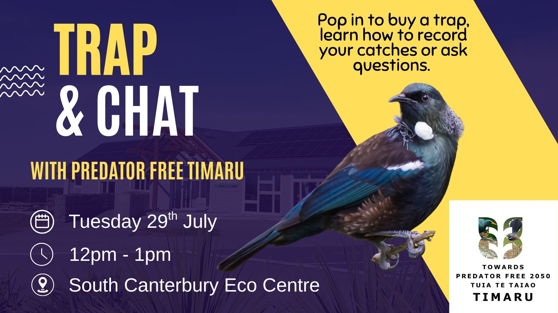 Trap and Chat - Predator Free Timaru support