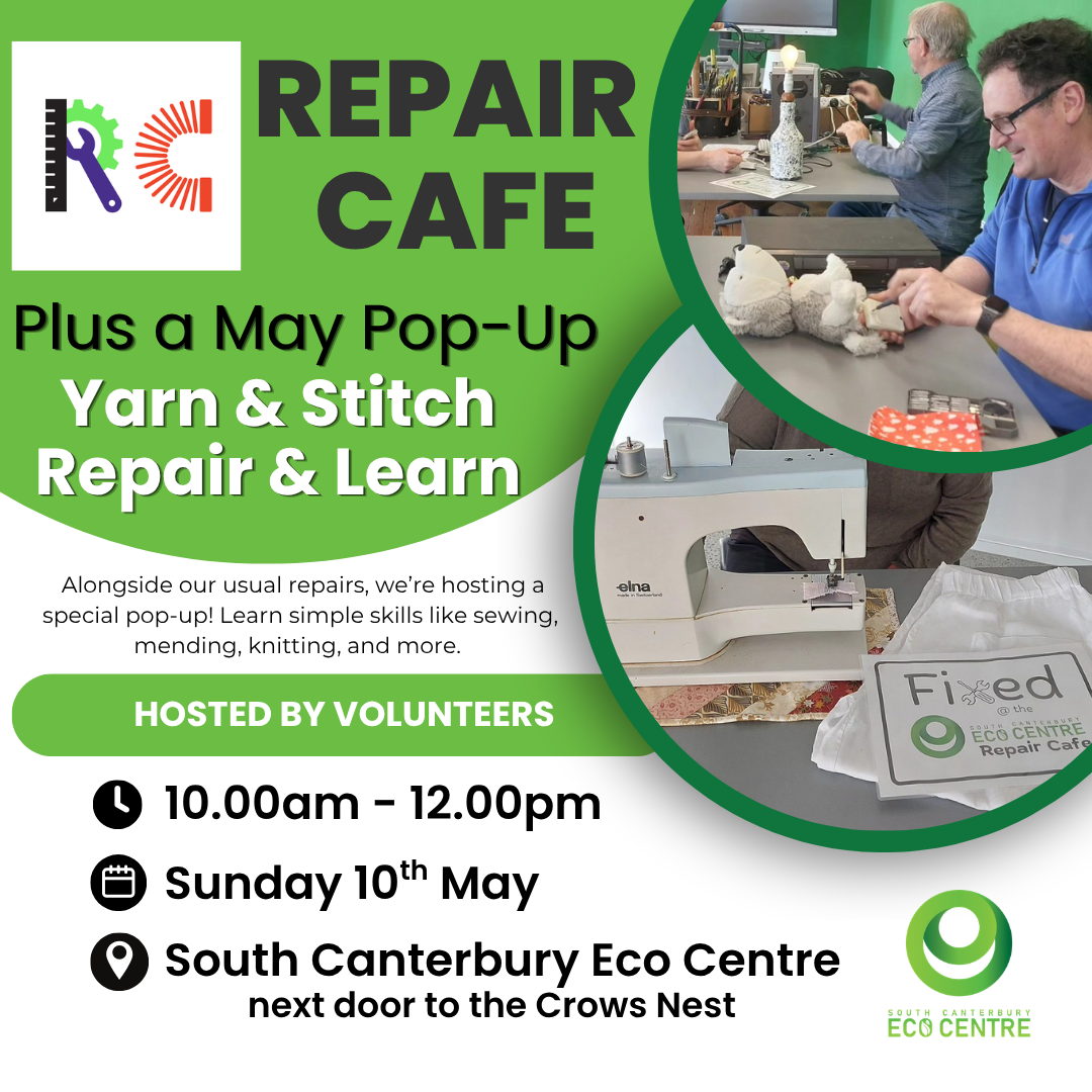 Repair Café + Yarn & Stitch: Repair & Learn